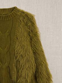 Fashionable Spring/Autumn New Mustard Yellow Casual Elegant Sweater - Yellow - View 4