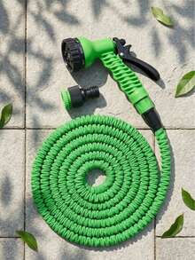 1 Set Expandable Garden Hose With Multi-Function Spray Nozzle, Lightweight Flexible Kink-Free Hose Kit, Suitable For Yard Lawn Care, High-Pressure Outdoor Watering Irrigation, Car Washing, Patio Cleaning, Pet Bathing - A - View 3