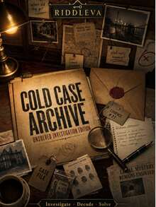 لعبة ألغاز RIDDLEVA Cold Case Unsolved Mystery، لعبة تحقيق جنائي استنتاجية غامرة، ملفات قضية للتحقيق والبحث عن الأدلة، لعبة طاولة تفاعلية مشوقة للحفلات، مناسبة للمبتدئين - متعدد الألوان - مشاهدة 10