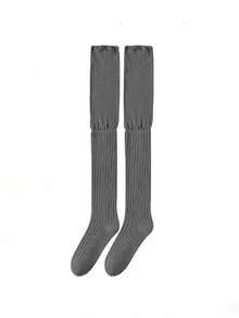 1/2/3 Pasang Kaos Kaki Selutut Longgar Wanita, Kaos Kaki di Atas Lutut, Kaos Kaki Boot Panjang yang Melangsingkan, Cocok untuk Pemakaian Sehari-hari. - Kaus kaki longgar setinggi paha - View 13