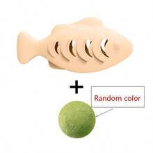 Silicone Fish-Shaped Cat Toy, Catnip-Infused Self-Play Chew Toy, Interactive Kitten Toy For Teeth Cleaning, Durable Pet Supplies For Indoor Cats - Random Color - View 29
