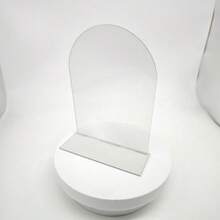 2/4/8pcs 3mm Thick 10*10*10cm L-Shaped Clear Acrylic Bookends, Heavy Duty Stable With 4 Anti-Slip Pads, Minimalist Desktop Storage Book Support, Suitable For Home Office Library - Clear - View 6