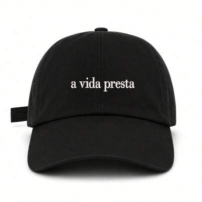 Boné Dad Hat Unissex em Sarja 100% Algodão Aba Curva Personalizado a vida presta