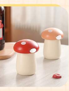 2 In 1 Can Opener Cute Mushroom Multi Functional Automatic Beer Kitchen Press Lid Beer Corkscrew Tools Portable Kitchen Accessories Bar Gadgets - Multicolor - View 5