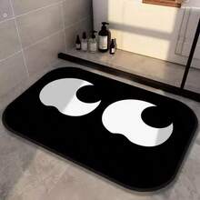 Cute Cartoon Black Cloud Diatomaceous Earth Bath Mat, Non-Slip Quick Dry Water Absorbent Bathroom Rug, Soft Irregular Doormat For Home Decor - A - View 8