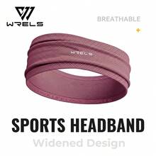 1 pièce Bandeau de sport WRELS pour femmes, couleur unie, absorbant la transpiration, antidérapant, séchage rapide, respirant, accessoire de football - Multicolore - Voir 9