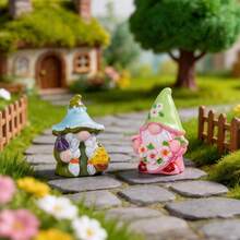 1/6/12pcs Spring Floral Decor Set, Waterproof Outdoor Garden Lawn Decorations, Car Dashboard, Indoor Tabletop Decor, Patio Balcony Home Gift Decoration - Multicolor - View 5