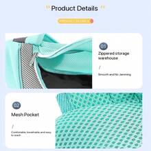 Small Dog Harness, Pet Cat Wearable Wallet Style One Shoulder Bag, Hands-Free Chest Carry Single Backpack Pet Bag, Dog Front Chest Pet Backpack, Outdoor Head-Out Breathable Crossbody One Shoulder Cat Bag - Multiple Styles - View 9