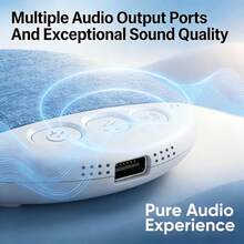 YAIUZGOO Ultra-Thin Pillow Bluetooth 5.3 Wireless Bedside Speaker, Sleep Earphone Alternative, Hi-Fi Sound Quality, White Noise Machine, Auto-Off Timer, Sleep Aid Relaxation Music Speaker, Suitable For Sleep, Travel, Car, Meditation And Bedtime - D - View 3