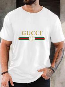 Men's Pure Cotton Short-Sleeved T-Shirt Casual Summer Regular Fit Breathable Daily Wear Comfortable Basic Tee - 白色 - 查看 11