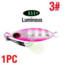 1pc 10-60g Metal Slow Sinking Minnow Fishing Lure With 3D Laser Eyes, 5-8.5cm, Suitable For Fishing And Trolling - Pink - View 16