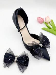 2 buah Jepit Sepatu Pita Kain Elegan yang Dapat Dilepas - Sempurna untuk Pernikahan, Pesta Pengantin, dan Sepatu Hak Tinggi - MultiWarna - View 11