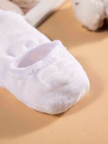 1/5/10/15/20 Pairs Mid-Calf Double White Striped Socks, Unisex Non-Slip Sweat-Absorbent Odor-Resistant Durable Sports Travel Socks - White - View 3
