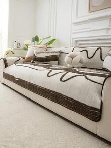 1 buah Sarung Sofa Gaya Bohemian, Bantal Sofa Desain Aneka Warna untuk Semua Musim, Alas Sofa Pelindung Ramah Hewan Peliharaan, Cocok untuk Sofa 1 Dudukan, 2 Dudukan, 3 Dudukan, dan 4 Dudukan - Coklat - View 1