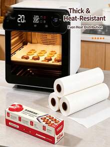 1roll Multi‑Purpose Silicone Oil Paper, High‑Temp Non‑Stick Oil‑Absorbing Baking Paper,Tear‑Off Design For Easy Convenient Access,Practical Kitchen Tool For Oven Tray Barbecue Roasting Meat,Household Kitchen Supply For Housewarming, Mother's Day Gift - Multicolor - View 2