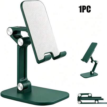 Soporte de teléfono portátil y ajustable para escritorio, adecuado para teléfonos inteligentes y tabletas de 4.7 a 10 pulgadas. Ideal para escritorio del hogar, estación de trabajo de oficina, fotografía y grabación, cocina y talla grande.