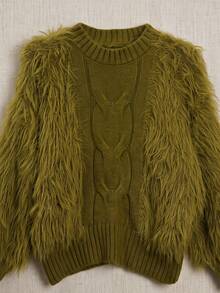 Fashionable Spring/Autumn New Mustard Yellow Casual Elegant Sweater - Yellow - View 5