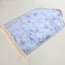 1pc Solid‑Color Arch‑Shaped Prayer Mat, Fleece Thickened Worship Rug, Ramadan Festival Gift For Daily Worship - Multicolor - View 10