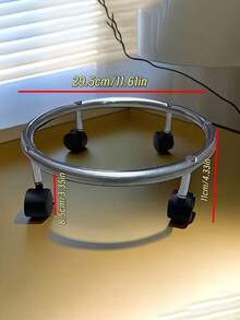 1pc Gas Cylinder Base Liquid Gas Tank Universal Wheel Rack Gas Cylinder Mobile Tray Support Bracket Kitchen Storage Rack - Multicolor - View 8