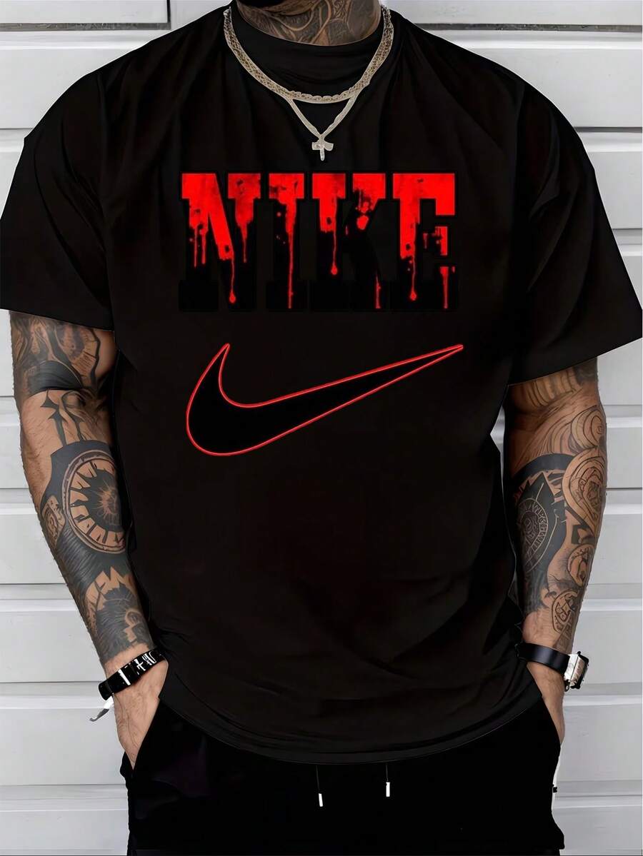 Men T-Shirts - 黑色 - 查看 1