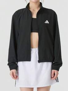 Adidas Sport Performance Women's Jacket - Comfortable, Durable, Breathable, Windproof - Black - Black - View 1