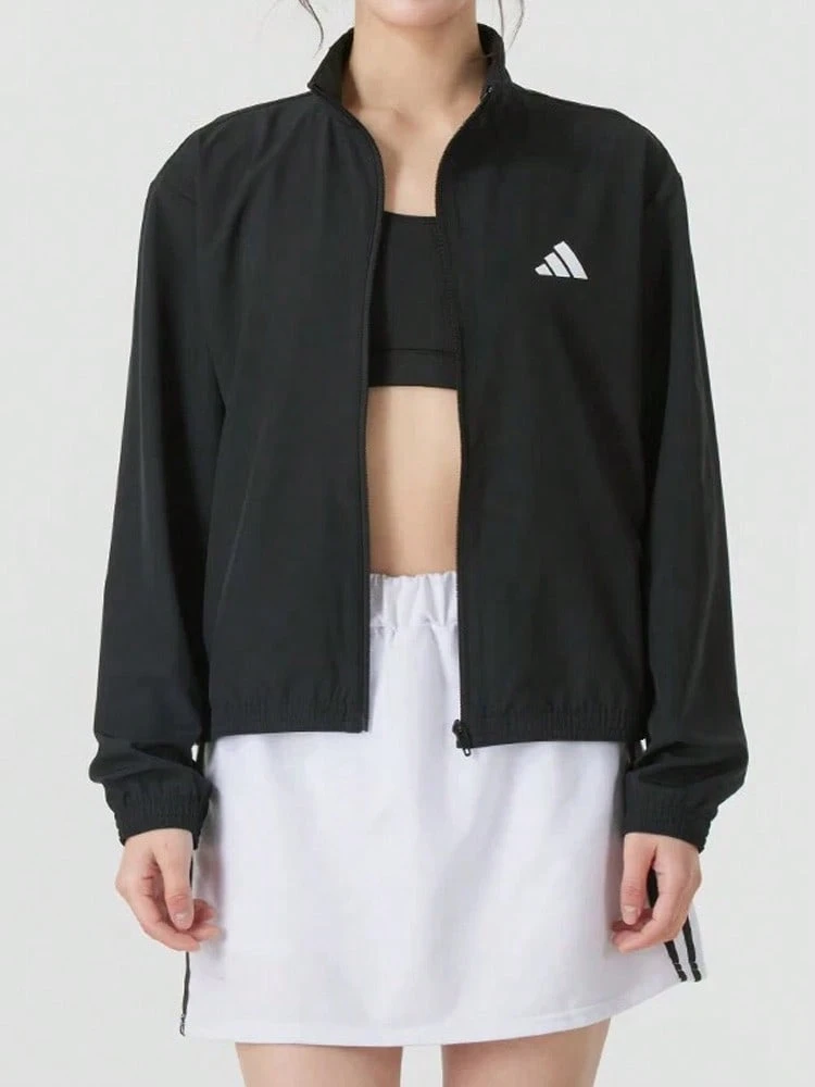 Adidas Sport Performance Women's Jacket - Comfortable, Durable, Breathable, Windproof - Black - Black - View 1