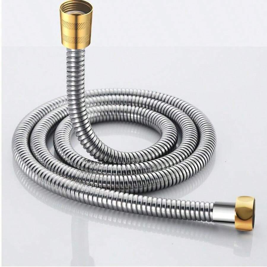 Tatukiko Shower Hose Brass Connector Shower Pipe Bathroom Toilet Encrypted Water Inlet Flexible Hose Extension Pipe Universal Accessory - Brass Interface - View 1