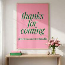 1pc Frameless Canvas Print Showcasing Contemporary Art, Titled 'Leave As Soon As Possible'. This Wall Artwork Is Perfect For Decorating Bedrooms, Living Rooms, Kitchens, And Corridors, Making It An Ideal Gift For Modern Home Decor - A - View 6