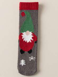1/3/5 Pairs Christmas Socks Mid-Calf Thickened Coral Fleece Socks For Men And Women, Christmas Gift Socks, Winter Sleep Floor Socks, Couple Socks - Multicolor - View 18