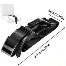 Anti-Choke Seat Belt, Car Abdominal Support Belt, Anti-Choke Belly Adjustable Belt, Seat Belt Extender, Extension Strap - Multicolor - View 2