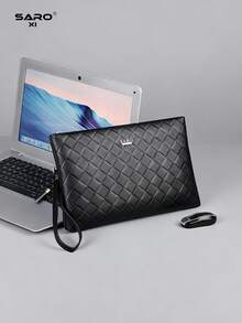 saroxi Men's Envelope Clutch Bag, Large Capacity Fashion Casual Travel Wristlet Pouch With Card Slots, Portable Premium Minimalist Style For Work, Suitable For Young Students, Gift Choice For Men - Multicolor - View 2