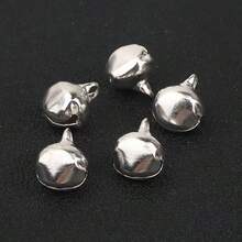 200pcs/Set Metal 6mm Bells, Handmade DIY Assembly, Countertop Desk Decor, Holiday Celebration Decoration - A - View 5