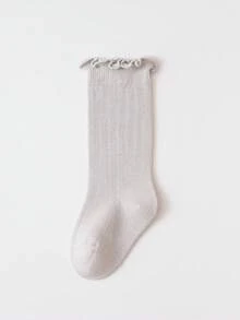 1 Pair Baby Socks Spring/Autumn Pure Cotton Children's Mid-Calf Socks - Multicolor - View 10