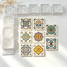9Pcs Vintage Boho Tile Pattern Clay Cutters DIY Handmade Earring Jewelry Making Craft Molds Supplies - 9pcs - View 7
