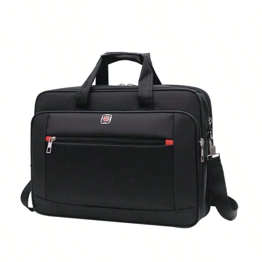 1pc Men's Business Travel Bag, Vintage Crossbody Handbag Design, Large Capacity Shoulder Bag, Zipper Closure Adjustable, Commute Shopping Daily Multi-Functional