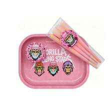 Personalized Rolling Tray Set, Includes Pre-Rolled Cones, Metal Grinder, Smoking Tools, Smoke Shop, GORILLA ROLLING STARS Tray Set, Decorative Tray, Jewelry Tray, Suitable For Personal Hand-Rolling And Party Use, Gift Set, Ideal Gift For Christmas And Halloween - Print - View 12