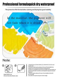 24/240 Colors HdeLe Acrylic Paint Markers, Flexible Soft Brush Tip, Water-Based Ink Smooth Writing, Gradient Blendable Art Pens, Suitable For Handwriting, Stone Painting, Shoe Customization, DIY Craft Projects - Multicolor - View 12