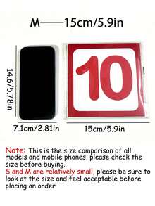 10 Pcs/Set Bright Plaid Digital Floor Decor Stickers - Waterproof, Self-Adhesive, Removable, Easy To Clean - Perfect For Inflatable Castles And Home Decor - Multicolor - View 11