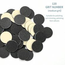 50Pcs Nail Sanding Paper With 1pc Metal Disc Nail Drill Bit 25mm Pedicure Disc Replacement Sanding Discs Bits For Nail Drill Foot Files Electric Remove Calluses And Dead Skin Manicure Pedicure Tool Accessories - Multicolor - View 9