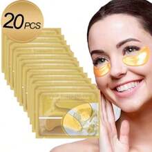 10pcs/20pcs/30pcs(15 Pairs) Gold Eye Masks, Moisturizing And Nourishing, Reduce Dark Circles And Puffiness, Tighten And Brighten, Great Gift For Valentine's Day, Essential For Office, Late Nights, And Holiday Travels A Bag Of 2pcs - Collagen - View 11