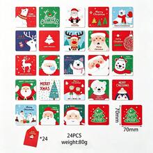 16/24pcs Christmas Greeting Cards, Cute Cartoon Penguin & Christmas Tree Paper Carving Note Cards, Blank Writing Message Cards For Xmas Holiday Gift - Multicolor - View 6