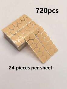 720/480/240/120/24pcs Double-Sided Strong Adhesive Pads, Transparent Removable Jelly Stickers, Waterproof Reusable Self-Adhesive Strips, Multi-Purpose DIY Decoration & Accessory Fixing Tape - Multicolor - View 3