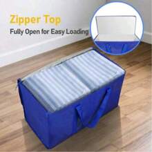 1/3pcs Large Capacity Thickened Heavy Duty Moving Bags, Moving Supplies Storage Containers, Moving Essentials With Reinforced Handles, Wear-Resistant Waterproof Foldable Clothes Storage Boxes, Large Size Blanket Toy Shoe Storage Bins, College Dorm Essential Storage Items, Underbed Storage Space - Multicolor - View 6