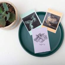 53mm X 3.5m Orange/Rose Red/Green/Purple Adhesive Thermal Sticker Paper 3 Rolls, Mini Thermal Printer Paper, For Notes, List, Stickers, Printing Black & White Photos - View 6