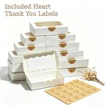 4/8/16/36pcs Square Packaging Boxes, Sturdy Storage Boxes, Suitable For Parties, Birthdays And Holiday Gatherings, Perfect For Party Favors, Holiday Gifts And Decorative Packaging - White - View 1