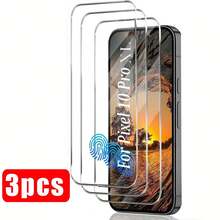 3pcs/Pack, Screen Protector, Compatible With Google Pixel 10/ 10 Pro XL//10 Pro/10A/11/11 Pro/11 Pro XL Tempered Glass Screen Protector, Anti-Scratch, High Definition Transparent, Compatible With Phone Case, Restore High Definition Image Quality, Anti-Scratch, Durable, 3D Stereo, Elegant Appearance, Easy To Install - Clear - View 7