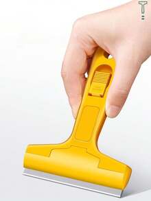 Multifunctional Cleaning Scraper - Wide Edge Design, Suitable For Stoves, Windows And Paint Removal, Perfect For Removing Adhesives And Debris. No Battery Required. This Is A Stove Cleaning Tool. | Ergonomic Design | Manual Operation, Multifunctional Household Cleaning Scraper, Easy To Replace Tile Scraper, Tile Grout Cleaning Knife, Glass Adhesive Removal Tool (Random Packaging Card Color) - A - View 6