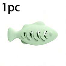 Silicone Fish-Shaped Cat Toy, Catnip-Infused Self-Play Chew Toy, Interactive Kitten Toy For Teeth Cleaning, Durable Pet Supplies For Indoor Cats - Random Color - View 14