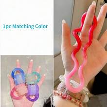 1pc Color-Changing Fingertip Toy, Multi-Color Crystal Electroplated Thinking Training Rope Stress Relief Fidget Toy (Can Be Assembled Into Multiple Shapes, Random Packaging Box Color, Changes Color With Temperature) - Multicolor - View 8