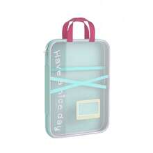 1pc A4 File Folder, L-Shaped Large Opening Gradient Mesh File Sleeve, 4-Layer Classification Storage, Stationery Set For Graduate Entrance Exam And Office Document Storage, Suitable For Accordion Bag, With Handle Portable File Bag - Multicolor - View 16